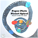 Planet Crafts for Kids-Paper Plate Planet Spiral of Our Universe