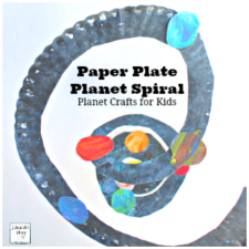 Planet Crafts- Paper Plate Solar System Spiral