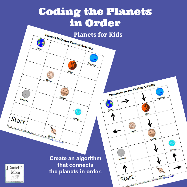 Planets for Kids - Coding the Planets in Order 