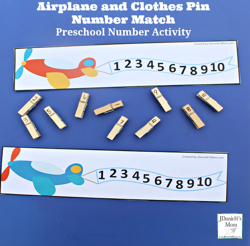 Airplane Clothespin Kids Craft - DIY Inspired