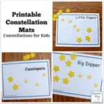 Printable Constellation Mats Constellations for Kids Featured