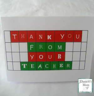 Free Printable Thank You Cards for Teachers