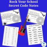 Rock Your School Secret Code Notes Set with Secret Code Decoder