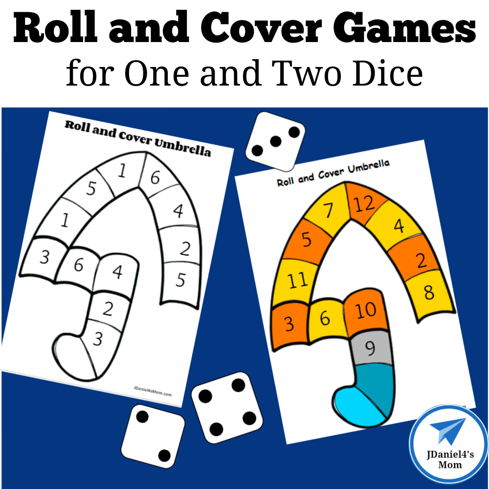 FREE Spring Roll and Cover Math Activity - The Kindergarten Connection