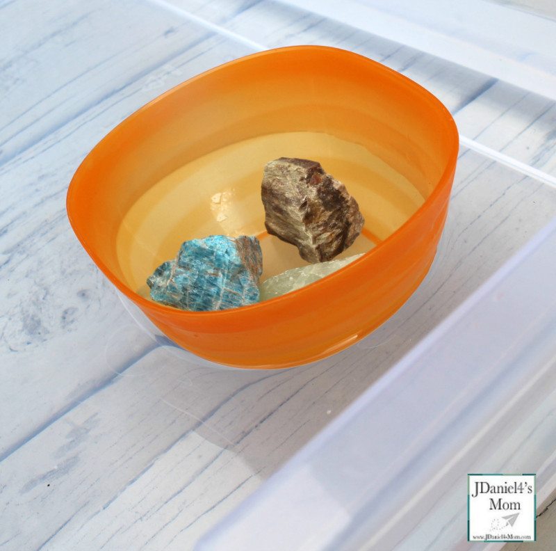 Rub a Dub Dub 3 Objects Sink or Float in a Tub - Floating in a Bowl