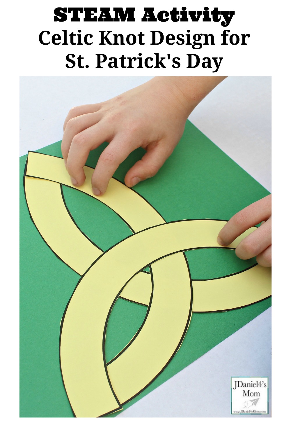 STEAM Activity Celtic Knot Design for St. Patrick's Day Pinterest
