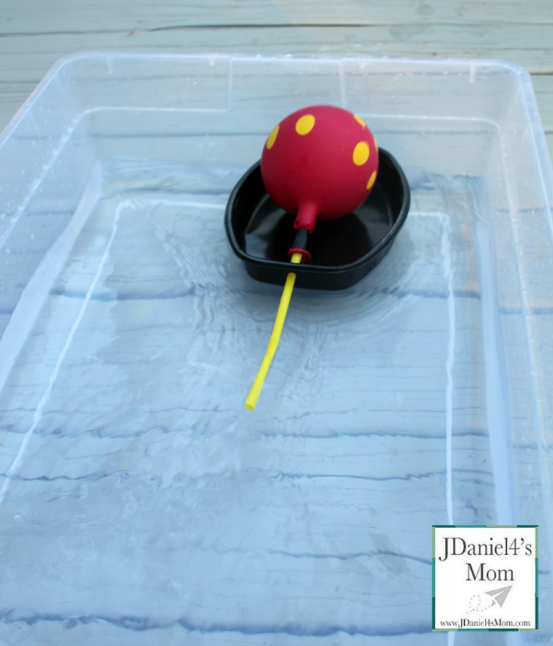 STEM Activities Making a Balloon Boat Move 