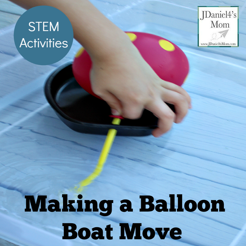 STEM Activities Making a Balloon Boat Move 