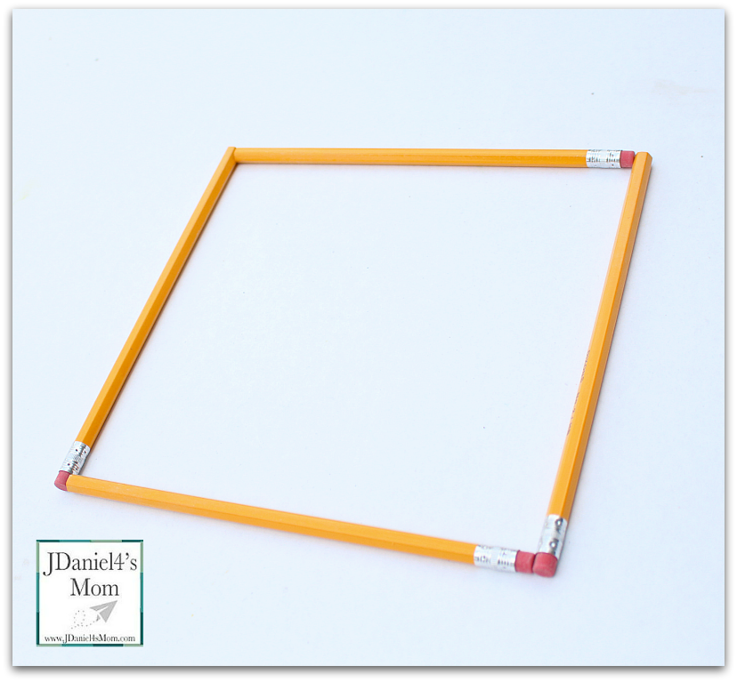 STEM Activities for Kids with #2 Pencils - Pencils can be used to create a number of shapes, numbers and structures.