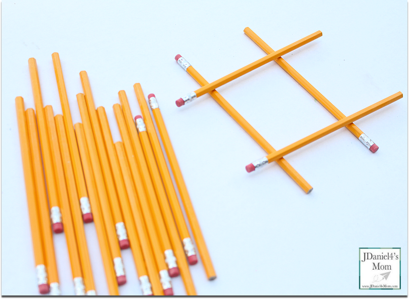 STEM Activities for Kids with #2 Pencils - Pencils can be used to create a number of shapes, numbers and structures.