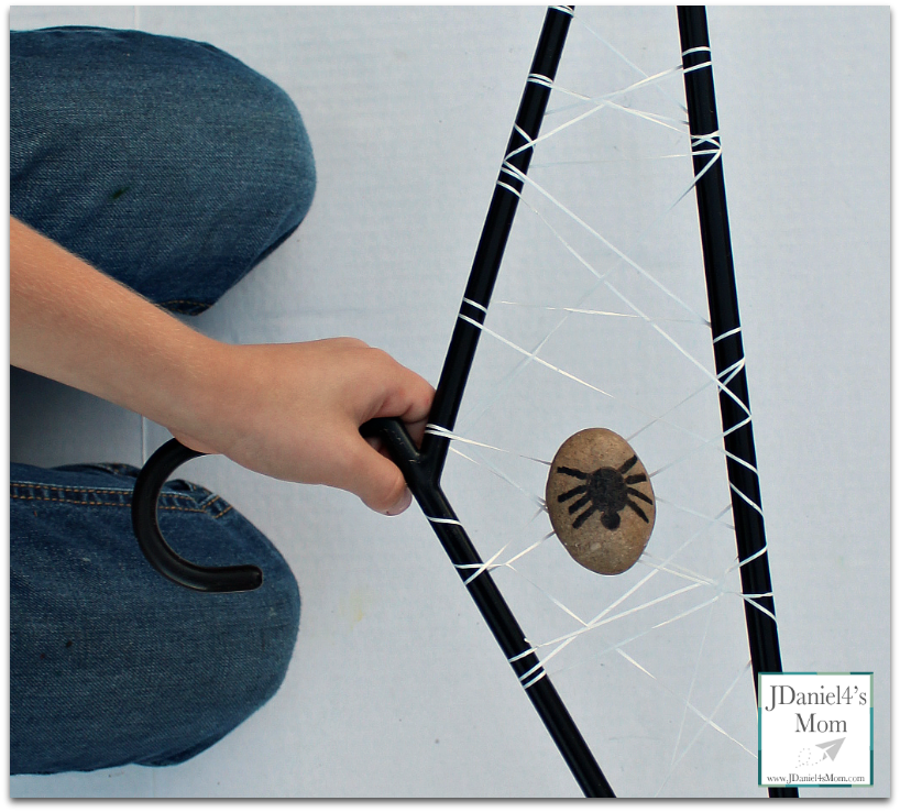 STEM Challenge Spider Web Hanger with Free Printable Task Cards