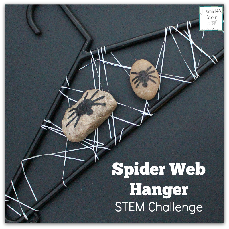 STEM Challenge Spider Web Hanger with Free Printable Task Cards