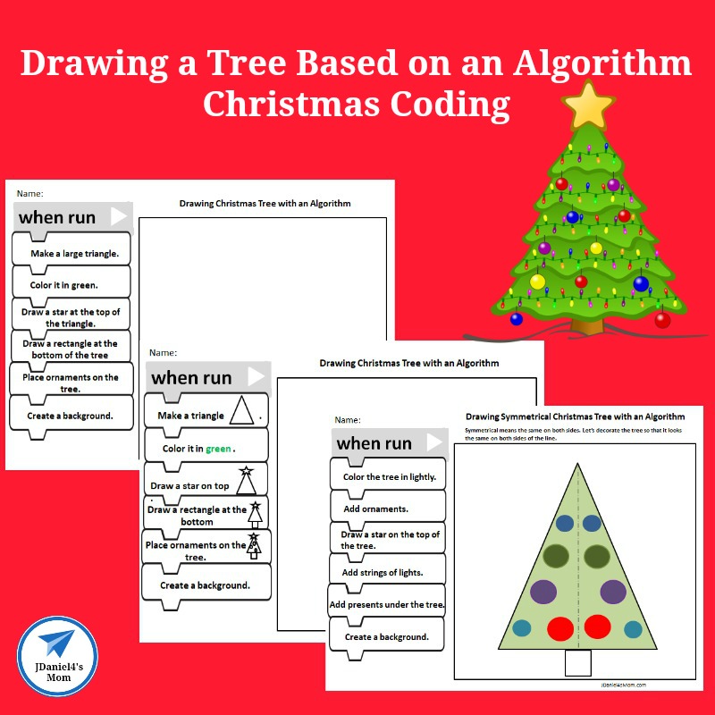 STEM Christmas Coding Drawing a Tree Based on an Algorithm