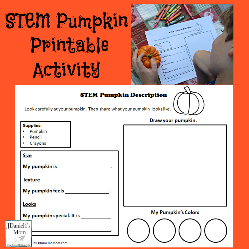 STEM Pumpkin Printable Activity