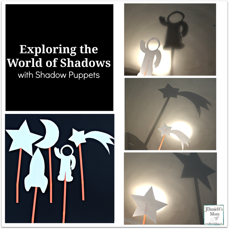 Exploring the World of Shadows with Shadow Puppets - These space themed puppets are a fun way to explore shadows.