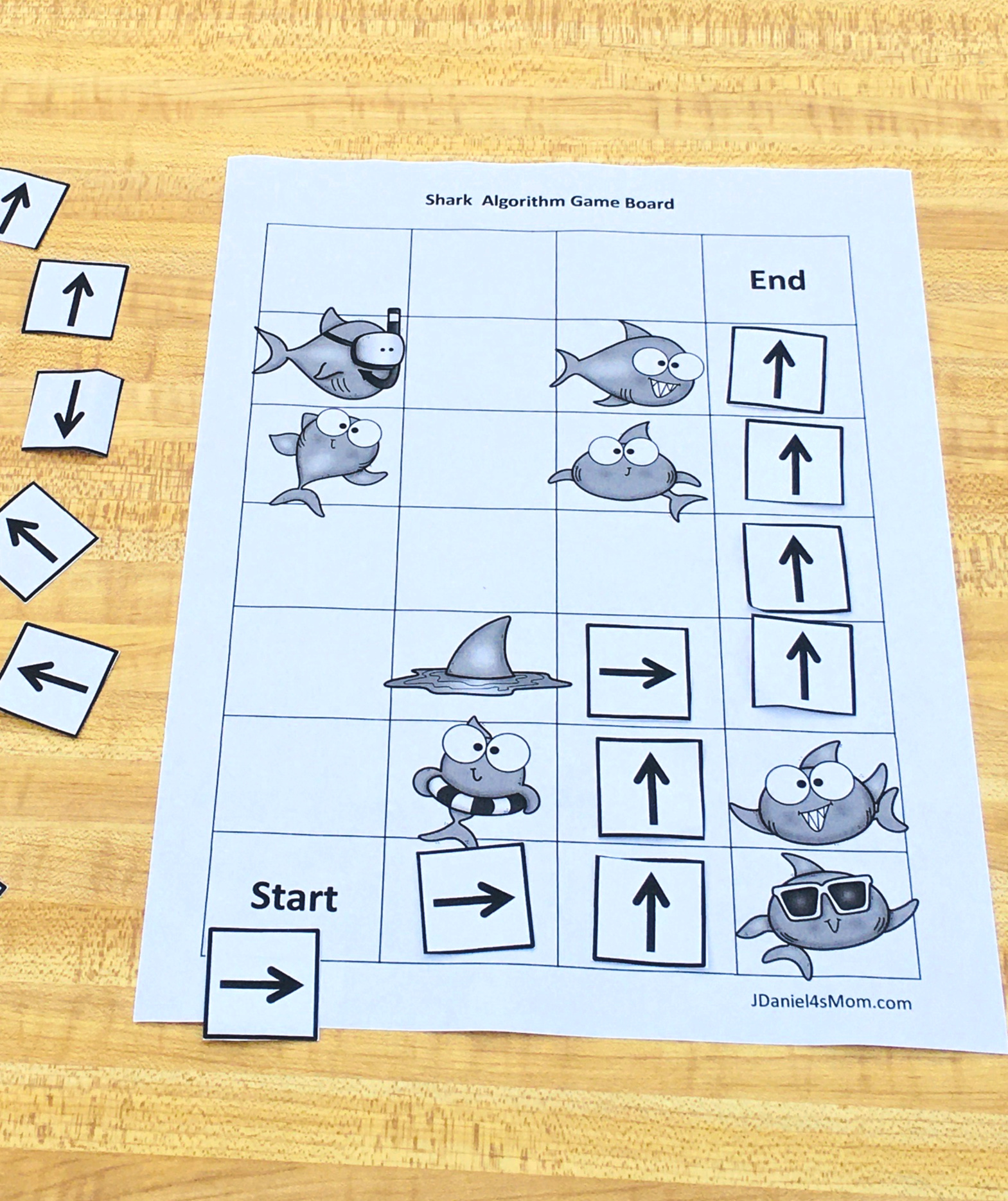Shark Algorithm Game Board 