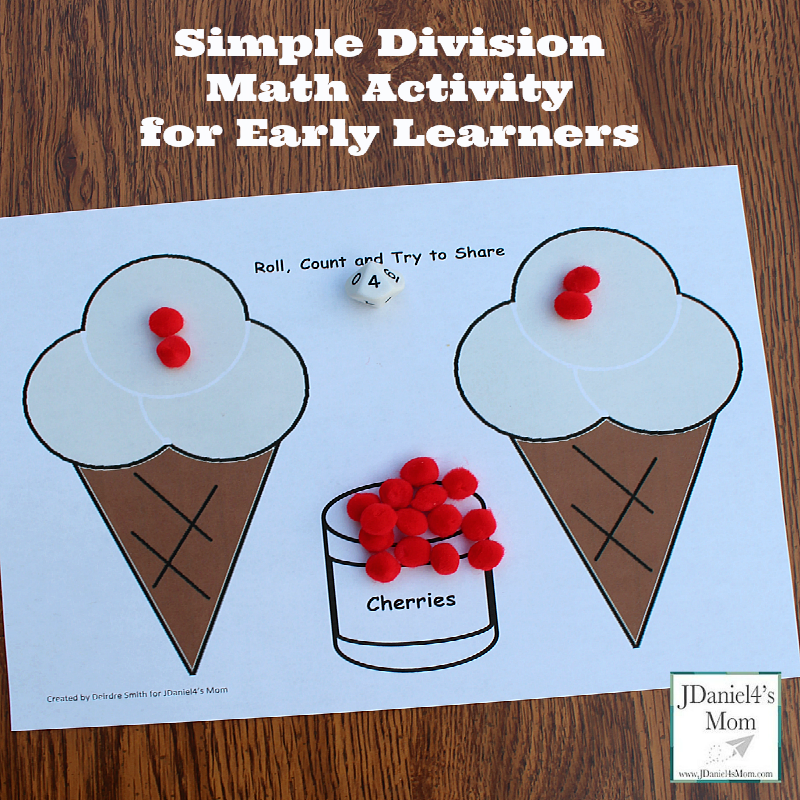 Simple Division Math Activity For Early Learners