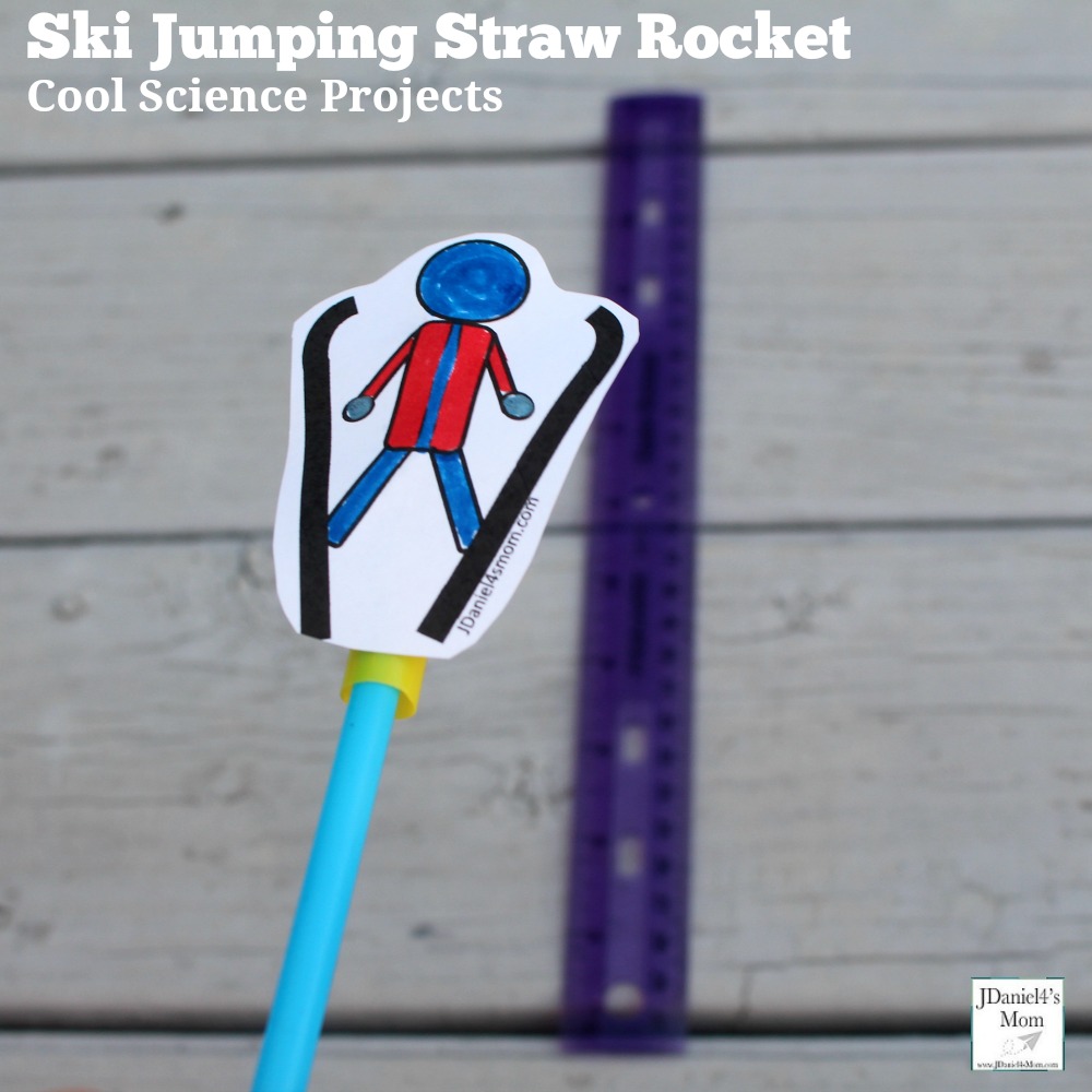 Leap Frog Straw Rocket with Printable