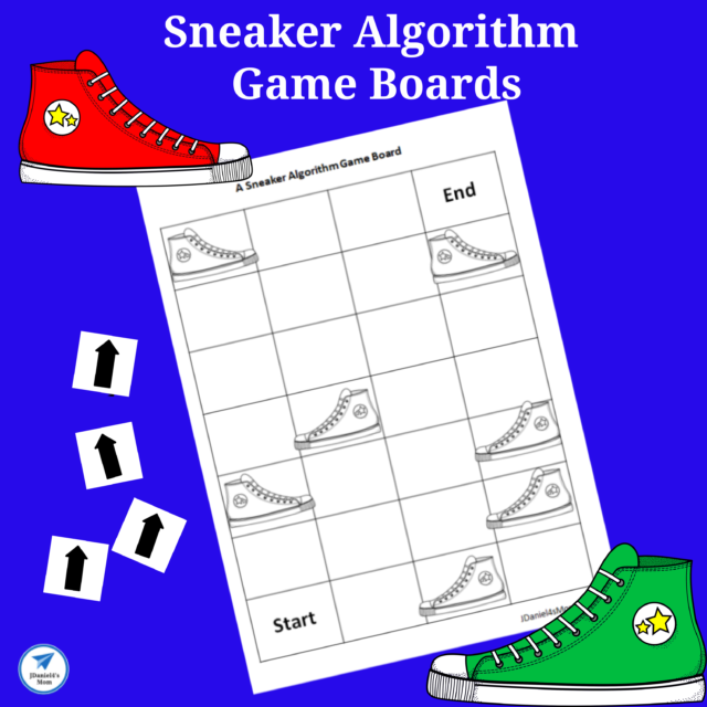 Sneaker Algorithm Game Boards Printable Set