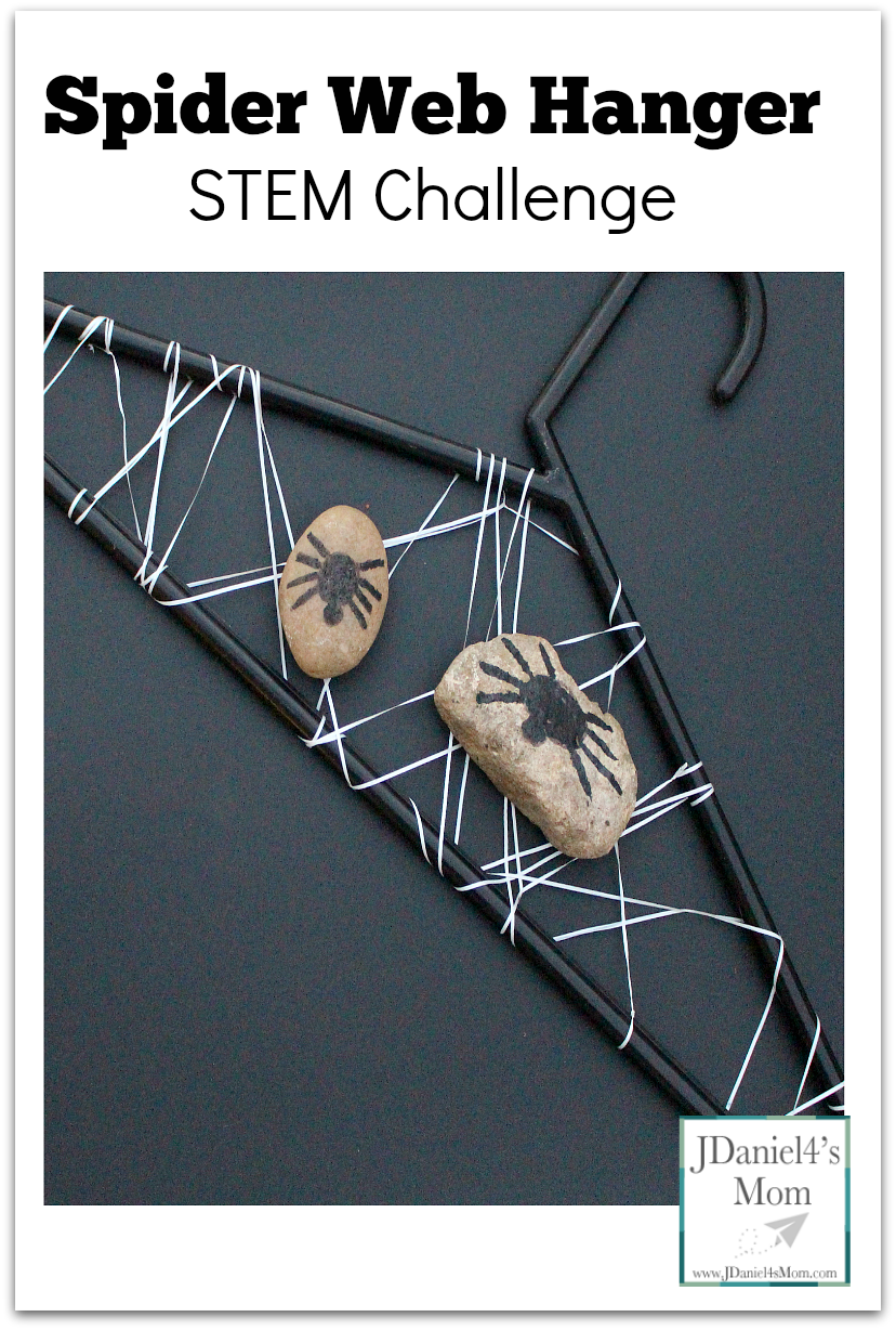 STEM Challenge Spider Web Hanger with Free Printable Task Cards