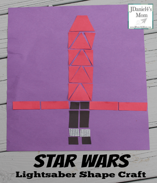 Star Wars Light Saber Shape Craft