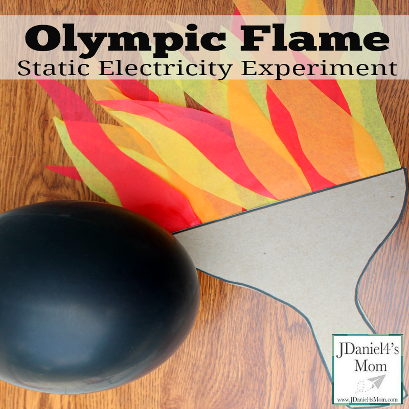 Static Electricity Olympic Flame Experiment - It is such fun to make the flames flicker!