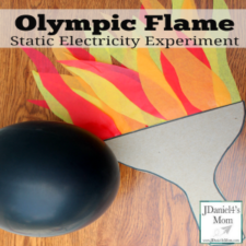 Static Electricity Olympic Flame Experiment