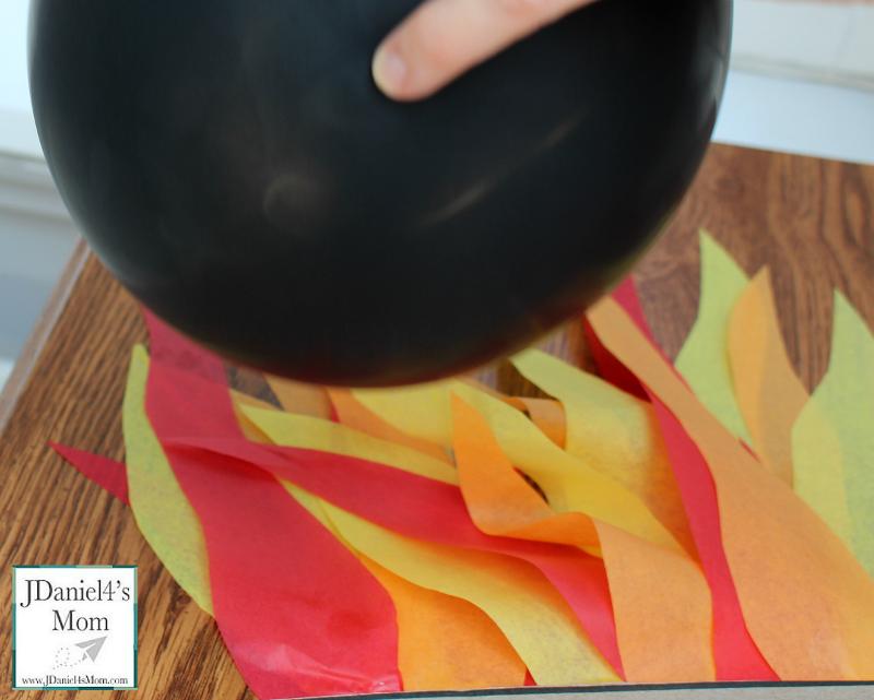 Static Electricity Olympic Flame Experiment - It is such fun to make the flames flicker!