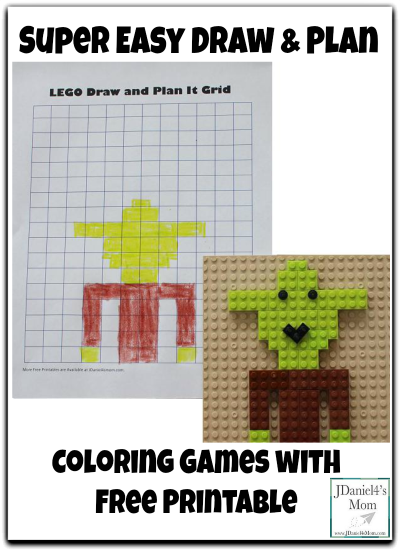 Super Easy Draw and Plan Coloring Games with Free Printable
