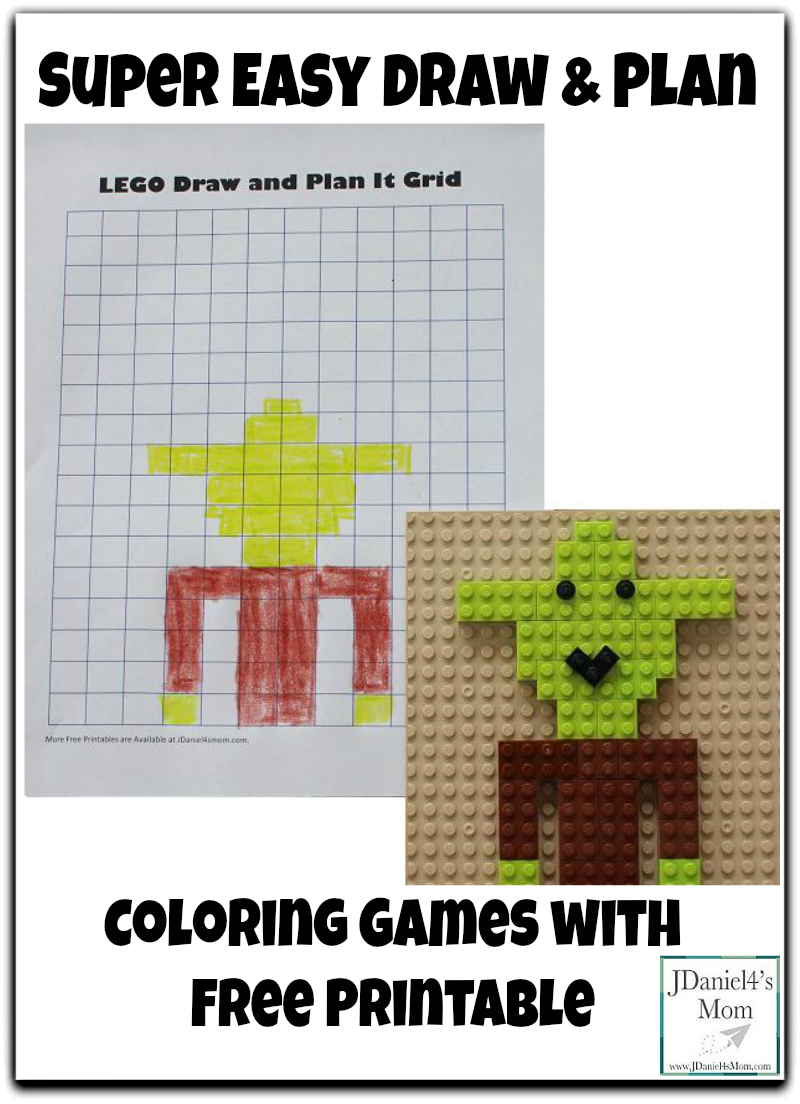 Super Easy Draw and Plan Coloring Games with Printable