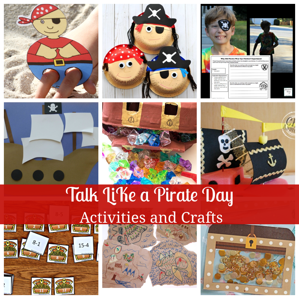 Talk Like a Pirate Day Activities and Crafts - JDaniel4s Mom