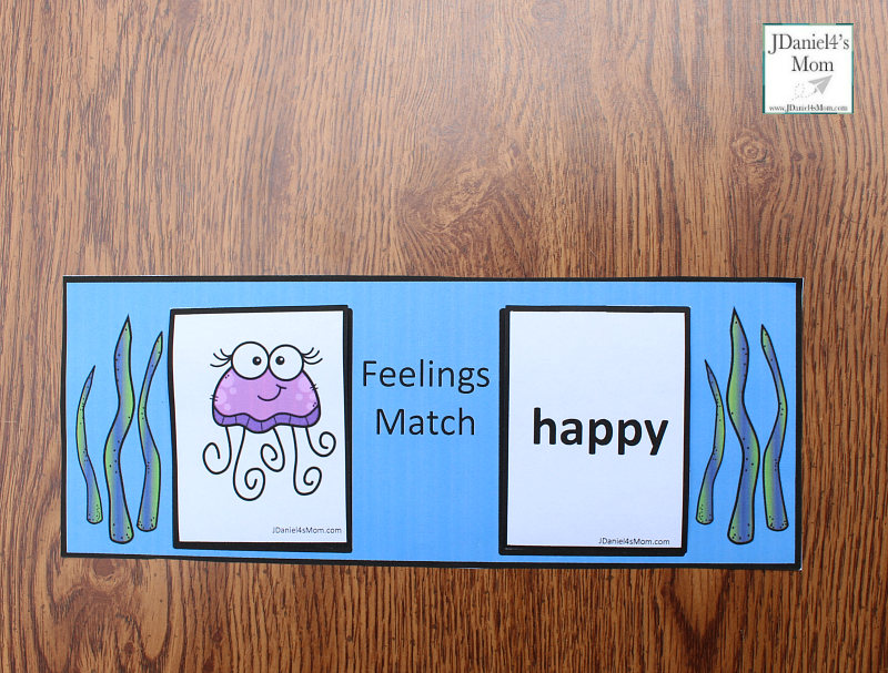 Teaching Feelings with Jellyfish - Card Match