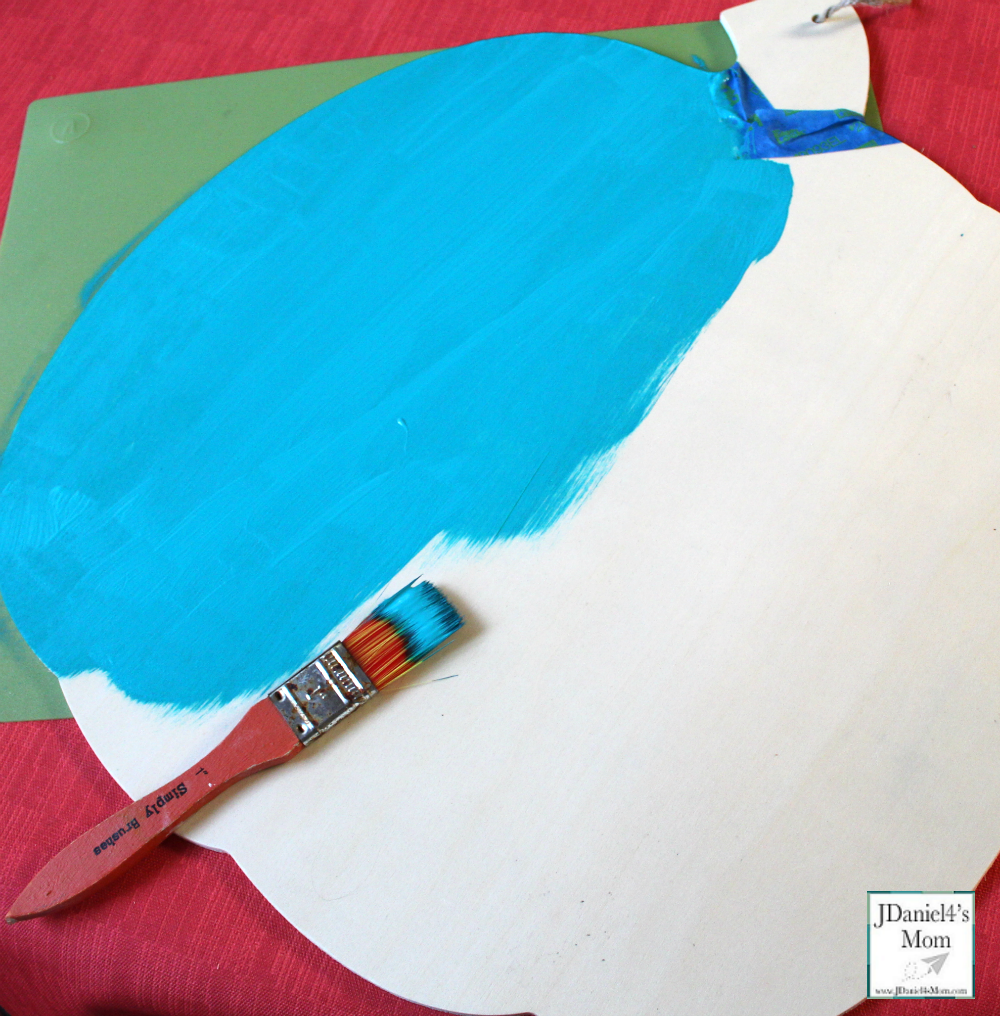 Teal Pumpkin Project That is Easy for Families to Spot - Large Pumpkin Painted