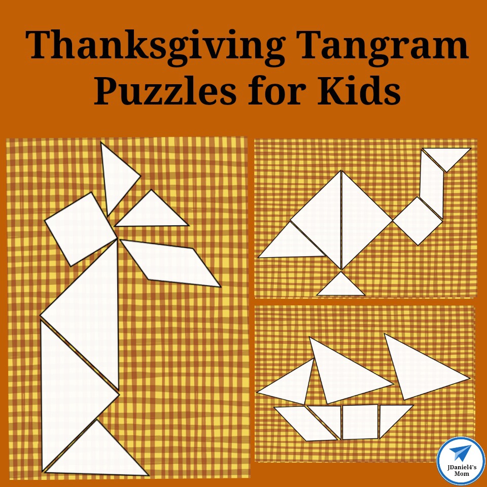Thanksgiving Tangram Puzzles for Kids - JDaniel4s Mom