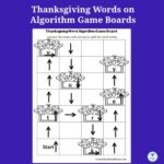 Thanksgiving Words on Algorithm Game Boards
