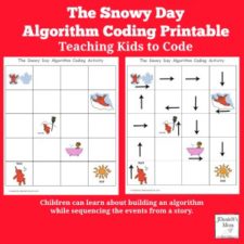 Teaching Kids to Code- The Snowy Day Algorithm Coding Printable