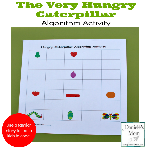 The Very Hungry Caterpillar Algorithm Activity - This is a great way to introduce children to coding. They are probably already familiar with this wonderful story.