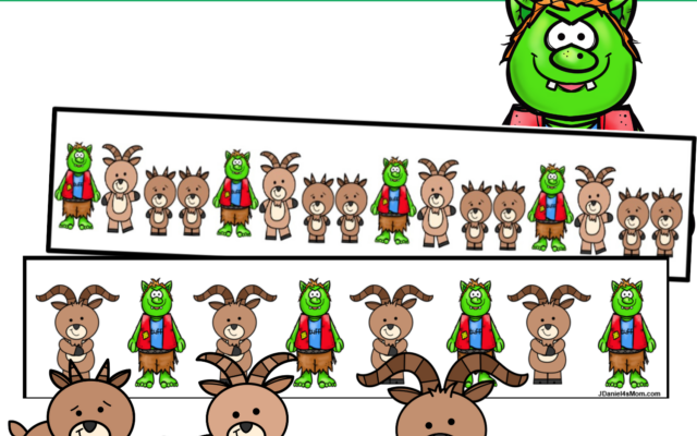 Three Billy Goats Gruff Patterning Strips