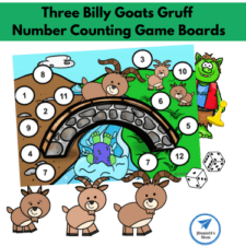 Three Billy Goats Gruff Roll and Cover Activity Pages (1500 x 1500 px) (375 x 375 px)