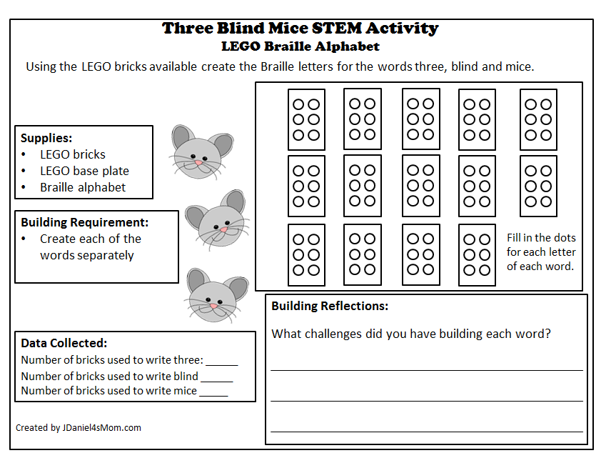 Three Blind Mice Printable