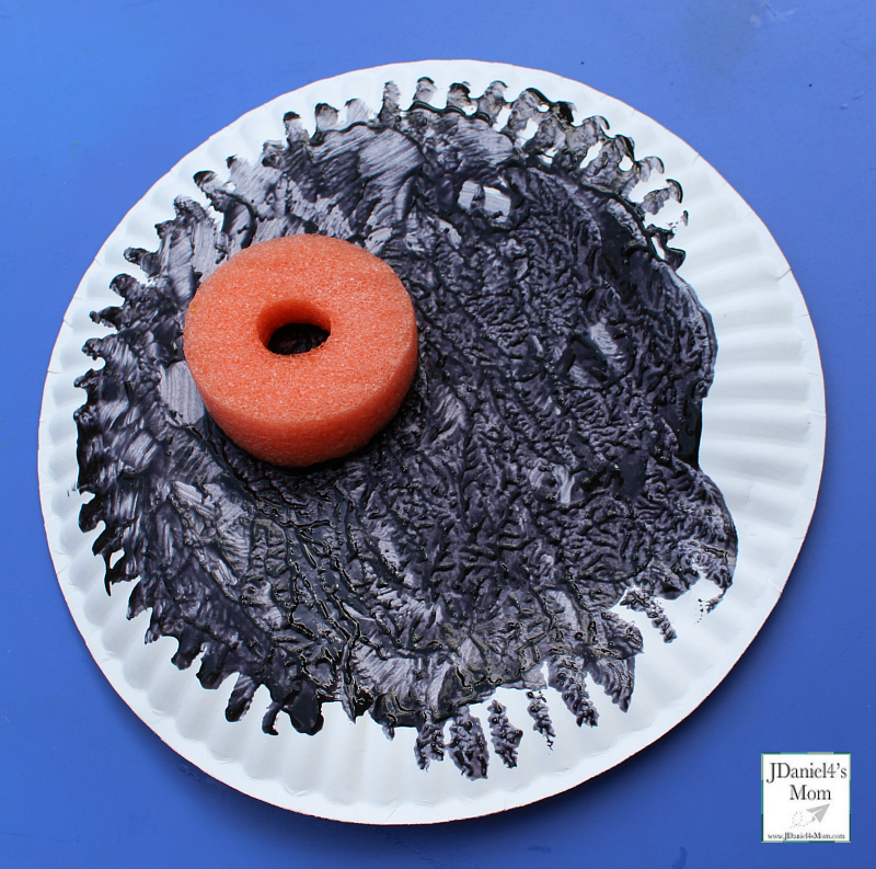 Total Eclipse Painted Paper Plates- Moon Plate