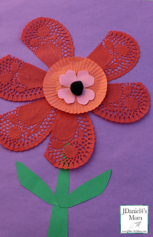 Valentine Ideas- Flower Craft for Kids (Featured)