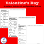 Valentine's Day Drawing a Robot with an Algorithm Activity