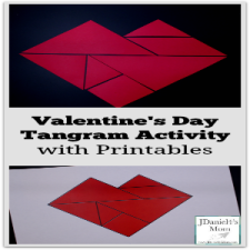 Valentine's Day Tangram Activity with Printables