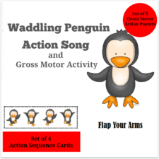 Penguin Action Song and Gross Motor Activities