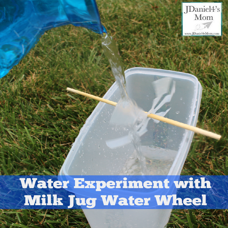 Water Experiment with Milk Jug Water Wheel 