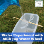 Water Experiment with Milk Jug Water Wheel
