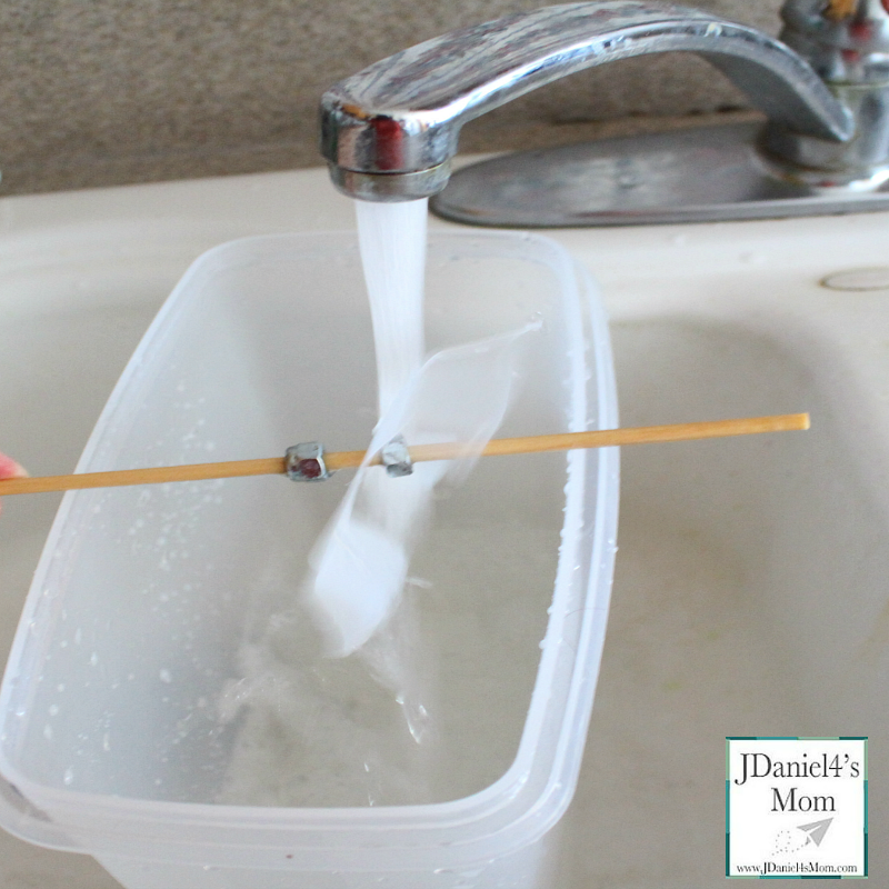 Water Experiment with Milk Jug Water Wheel