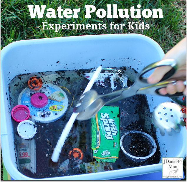 Water Pollution Experiments for Kids - Kids will complete two pollution experiment to see if the water can become clear and clean.