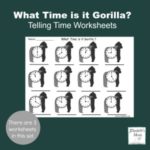 What Time is it Gorilla Telling Time Worksheets- There are 3 worksheets in this set.